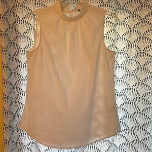 Banana Republic Ruffle Neck Poplin Top